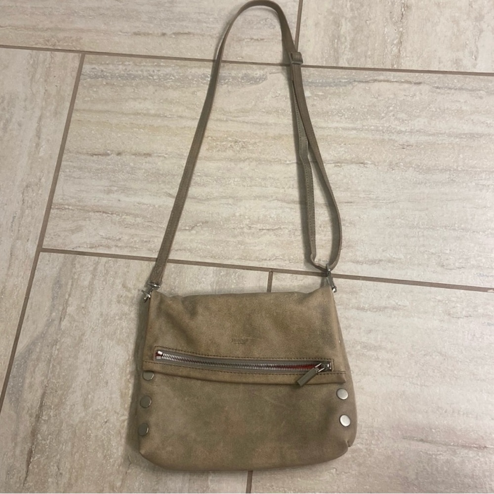 Hammitt VIP Medium Crossbody. Brushed metal hardware.